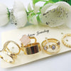 New Style Latest Rings Set Multicolors & Random Design Stones | 24HOURS.PK