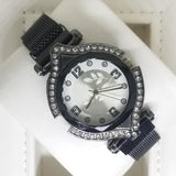 Stylish Ladies Magnet Diamonds Dial Watch Black | 24HOURS.PK