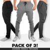 Pack of 3 Joggers French Trousers | 24HOURS.PK