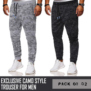 Pack of 2 Exclusive Camo Style Trouser For Men | 24HOURS.PK