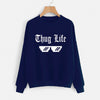 Thug Life Printed Sweatshirt For Unisex Blue | 24hours.pk