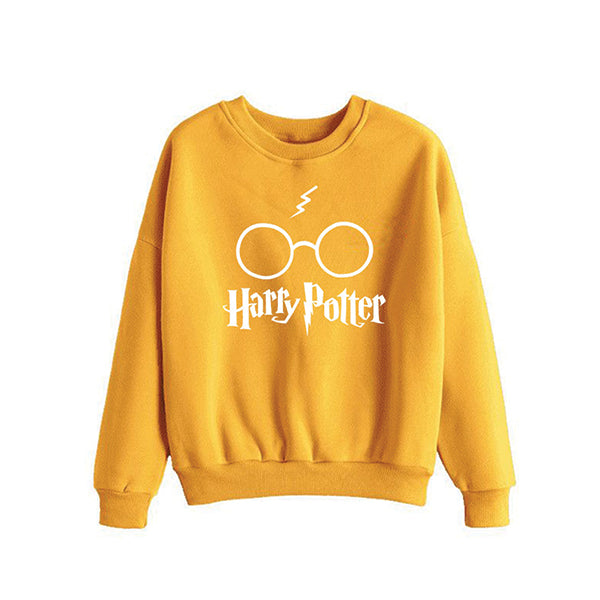 Harry Potter Printed Winter Sweatshirt - Yellow | 24hours.pk