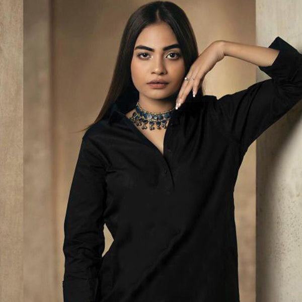 Lollypop Black Kurti Shalwar for Women | 24hours.pk