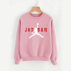 Jordan Printed Winter Unisex Sweatshirt Pink | 24hours.pk