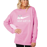 Just Lift It printed Winter Sweatshirt Pink | 24HOURS.PK