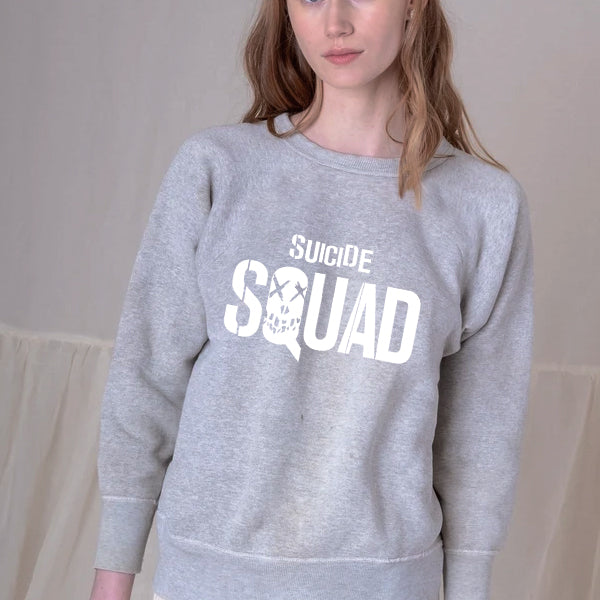 Suicide Squad Winter Sweatshirt For Unisex - Grey | 24hours.pk