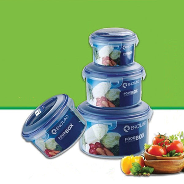 Food Storage Round 450ml/1100ml/2100ml | 24HOURS.PK