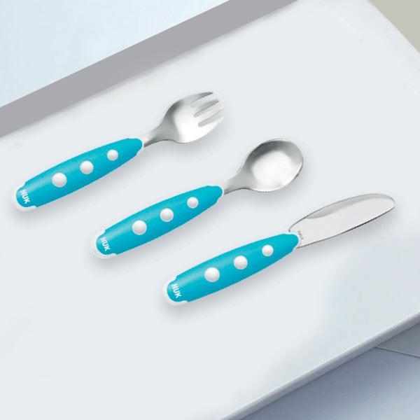 Nuk Easy Learning Maxi Cutlery 3pcs Set - 10255048 | 24hours.pk