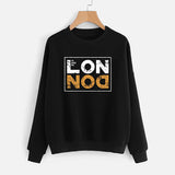 London Black New Printed Fleece Winter Sweatshirt | 24HOURS.PK