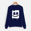 Marshmallow Style 2 Printed Sweatshirt For - Unisex Blue | 24hours.pk