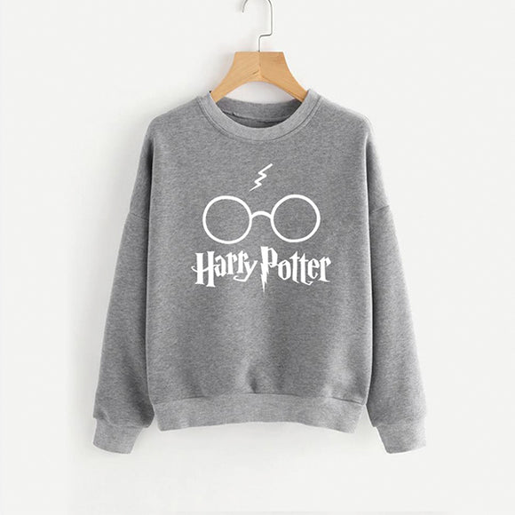 Harry Potter Printed Winter Sweatshirt - Grey | 24hours.pk