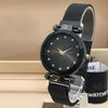 Magnet Chain Elegant Women Wrist Watch Black | 24hours.pk