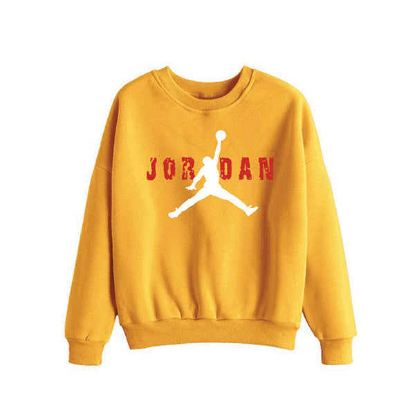 Jordan Printed Winter Unisex Sweatshirt Yellow | 24HOURS.PK