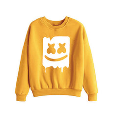 Marshmallow Style 2 Printed Sweatshirt For - Unisex Yellow | 24hours.pk
