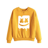 Marshmallow Style 2 Printed Sweatshirt For - Unisex Yellow | 24hours.pk