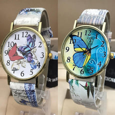 Pack of 2  Creative Butterfly Dial Women Watch Random Design | 24HOURS.PK