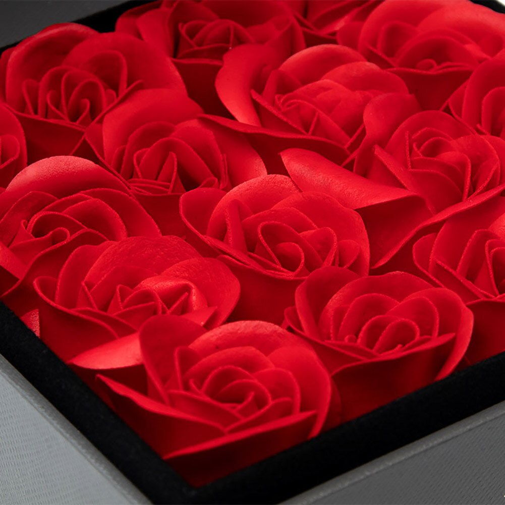 High Quality Creative Festival Double Layer Drawer Rose Flower Jewelry Necklace Case Lipstick Storage Gift Display Box Black Best Gift For Valentines Day | 24hours.pk