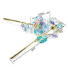 24k Galaxy Plastic Rose With Love-Shaped Support, Unique Gift for Valentine's Day Wedding And Anniversary The Best Gift For Bride And Wife Random Colors | 24hours.pk