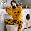 Yellow printed Night Suit For Her Pink 4314
