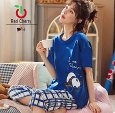 Blue Panda Night Suit