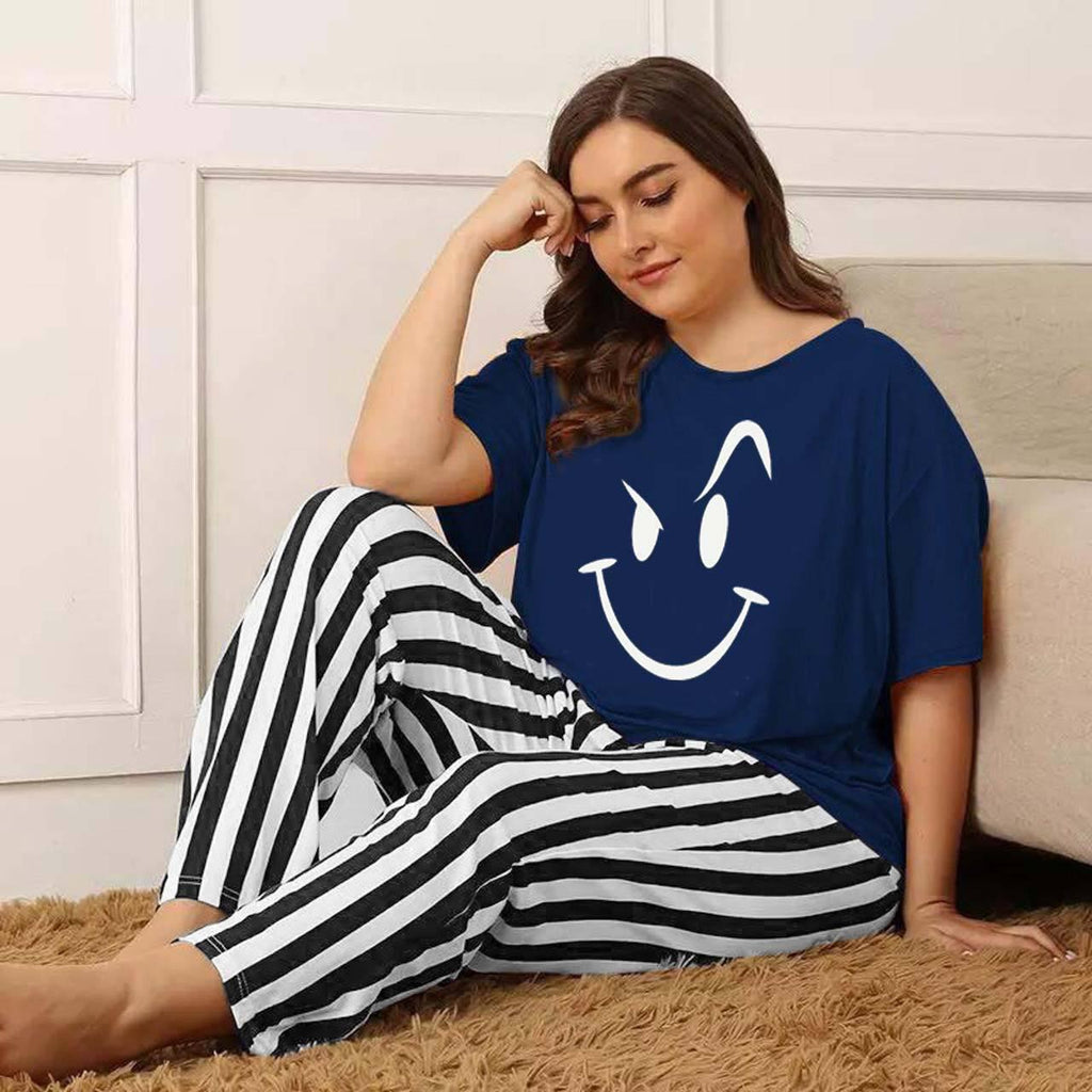 Printed Long Sleeve Women Nightwear Sleepwear Nightwear Suit For Women's