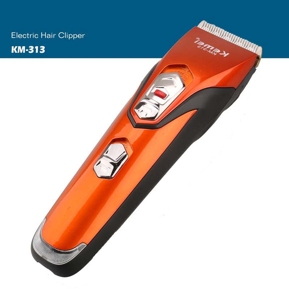 Kemei KM-313 Hair Cut Machine Men's Professional Hair Clippers Steel Blade Hair Cutting Tools | 24hours.pk