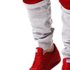 A&S Red & Black Patch Men's Trousers In Multicolors