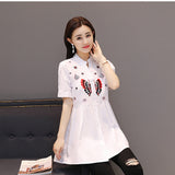 Female Short-Sleeved Dress White