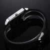 Rectangle Shaped Creative Analog Wrist Watch For Unisex Black & White 853354 | Abdul Basit Janjee