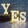 2 Piece Led Letter Light Marquee Alphabet Decorative Light Party & Wedding (Mention Your Letters In Comment) | 24hours.pk