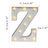 2 Piece Led Letter Light Marquee Alphabet Decorative Light Party & Wedding (Mention Your Letters In Comment) | 24hours.pk