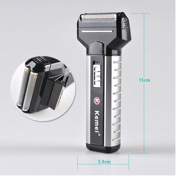 Kemei KM-1120 Razor 3 Replacement Heads Electric Shaver for Men 3 pcs Razor | 24hours.pk