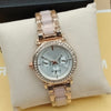 Women Rounded Diamonds Dial Watch Golden 71631