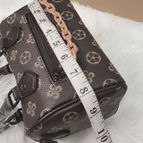 Cross Body Dhol Style Bag With Half Belt Half Chain Black 9299