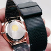Curren Stainless Steel Back Mash Black Color Chain Tose Gold In Black Watch For Men's 61235
