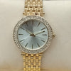 Women Rounded Diamonds Dial Watch  Golden Chain 71631
