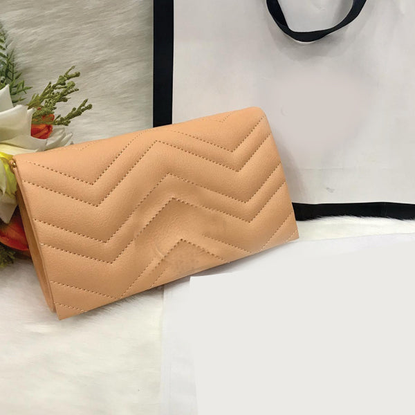 Triangle Design Pattern Hand Purse For Women's Peach Color