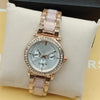 Women Rounded Diamonds Dial Watch Golden 71631
