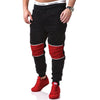 A&S Red & Black Patch Men's Trousers In Multicolors