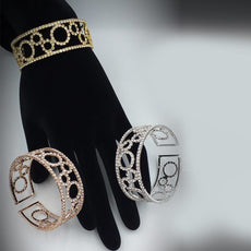 Pack of 2 Vintage Eclipse Design Bangle For Women Random Colors Best Gift For Valentines Day 84112 | 24hours.pk