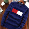 A&S Round Crew Neck Full Sleeve Printed Shirt For Men's Blue SP02