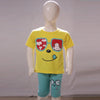 Smiley Sunglasses Printed Malai Jersey Stuff Baba Suit Multicolors