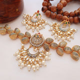 New  Design Pearl Necklace Set For Womens & Girls Light Random Colors 8874 | 24hours.pk
