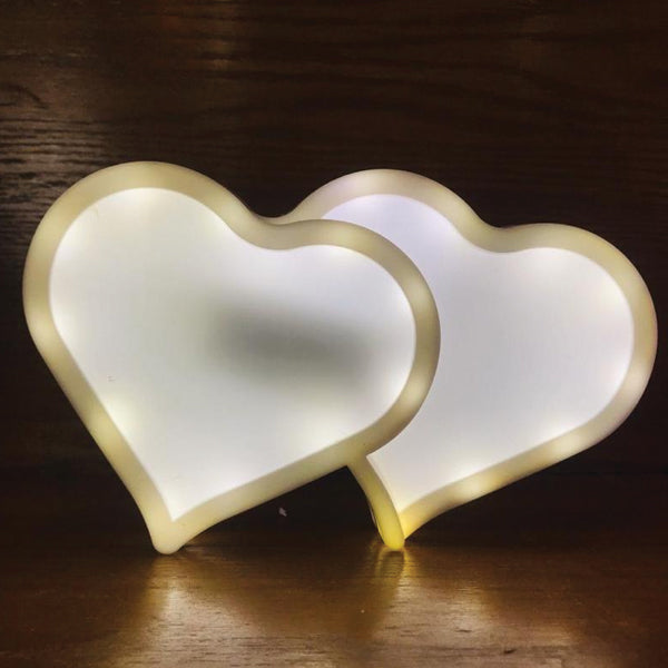 Heart Couple Decoration LED Light Multicolors Best Gift For Valentines Day 100483 | 24hours.pk