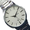 Latest Luxury Wrist Watch With Day & Date Function Silver Chain With White Dial 56421 | Ammad