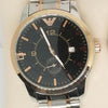 Creative Couple Watches Second With Date Ladies And Gents Pair Black Dial With Silver & Light Golden Chain 97996 | Abdul Basit Janjee