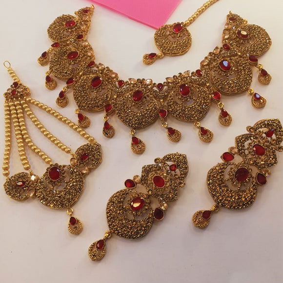 Fashionable Stylish Necklace Set For Womens Random Dark Colors & Designs | Mohsin Attari