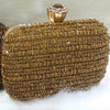 Fancy Bridal Radius Shaped Clutch Purse Available In Random Colors 6137