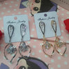 Leaf & Flower Shaped Fashionable Diamonds Earrings For Her Random Colors | 24hours.pk