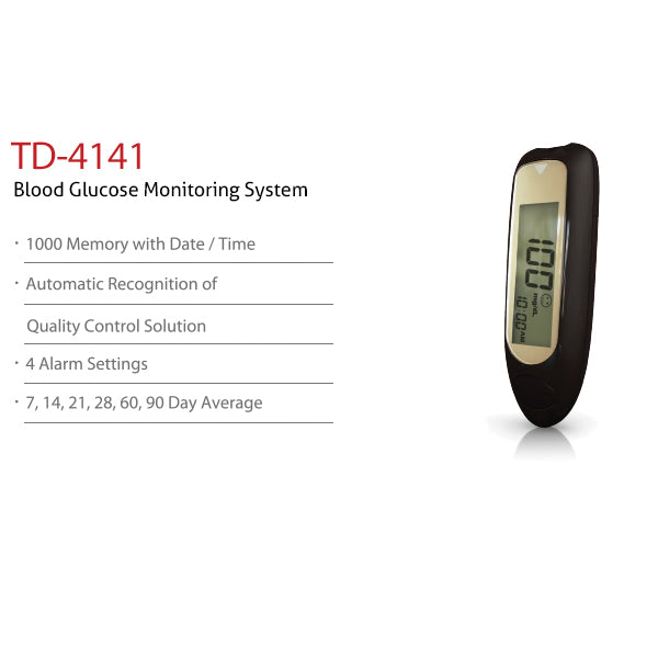 Life Check Blood Glucose Monitoring System With Strip TD-4141 | 24hours.pk